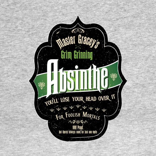 Master Gracey's Grim Grinning Absinthe by EnchantedTikiTees